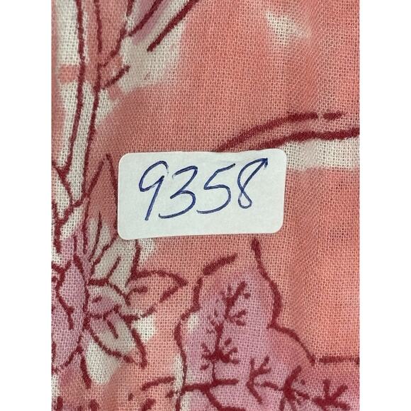 Madison Mathews Maxi Dress Women’s Size M Pink Sleeveless Floral Cotton VNeck - Picture 14 of 14